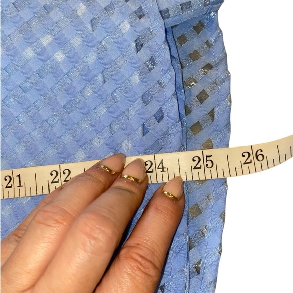 Lulus Forever Darling Blue Gingham Burnout Tie-Strap Mini Dress - Picture 14 of 15